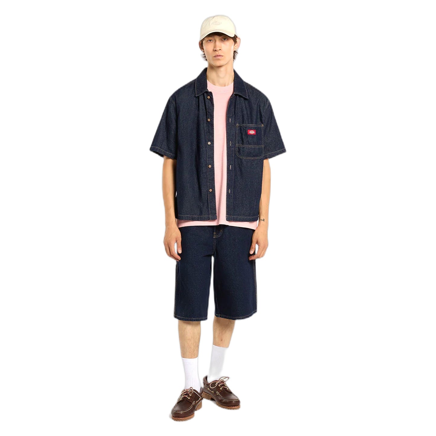 Camicia Dickies Denim SS Shirt - Rinsed-Francis Concept