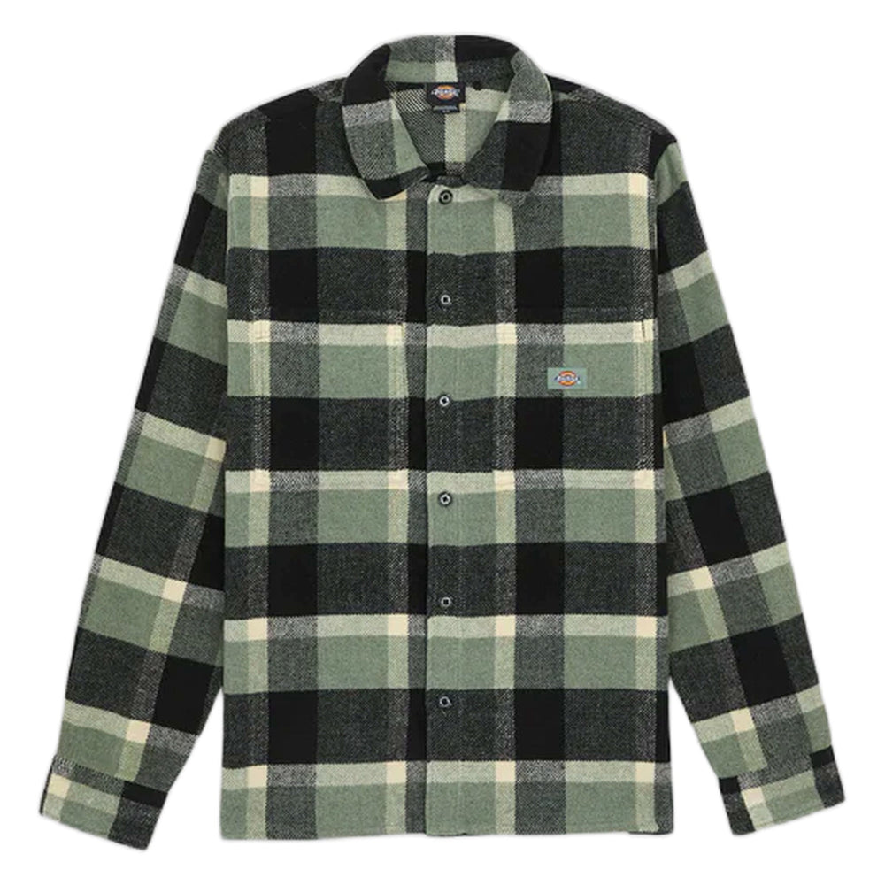 Camicia Dickies Plaid Coaling LS Shirt - Sea Spray - Camicie di Dickies | Francis Concept