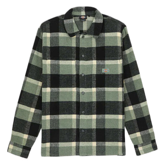 Camicia Dickies Plaid Coaling LS Shirt - Sea Spray - Camicie di Dickies | Francis Concept