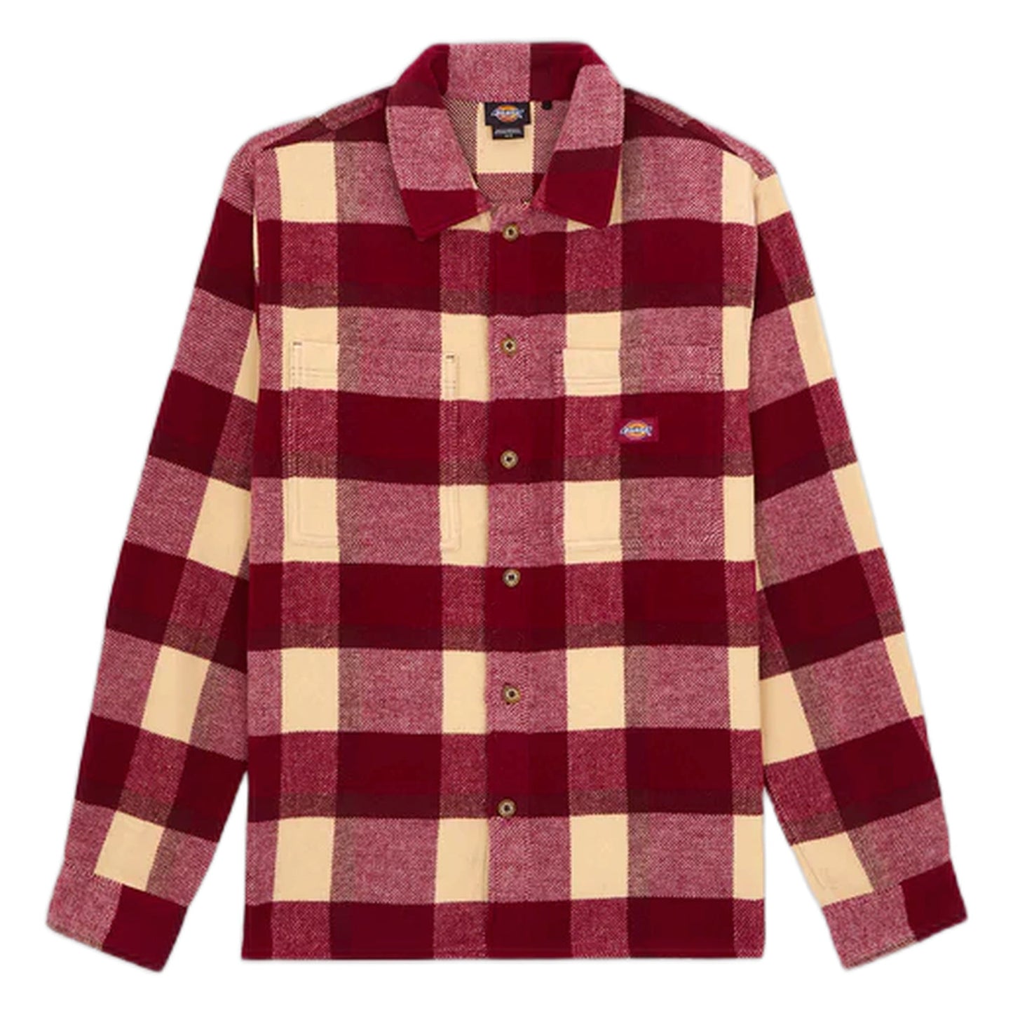 Camicia Dickies Plaid Coaling LS Shirt - Tibetan Red - Camicie di Dickies | Francis Concept