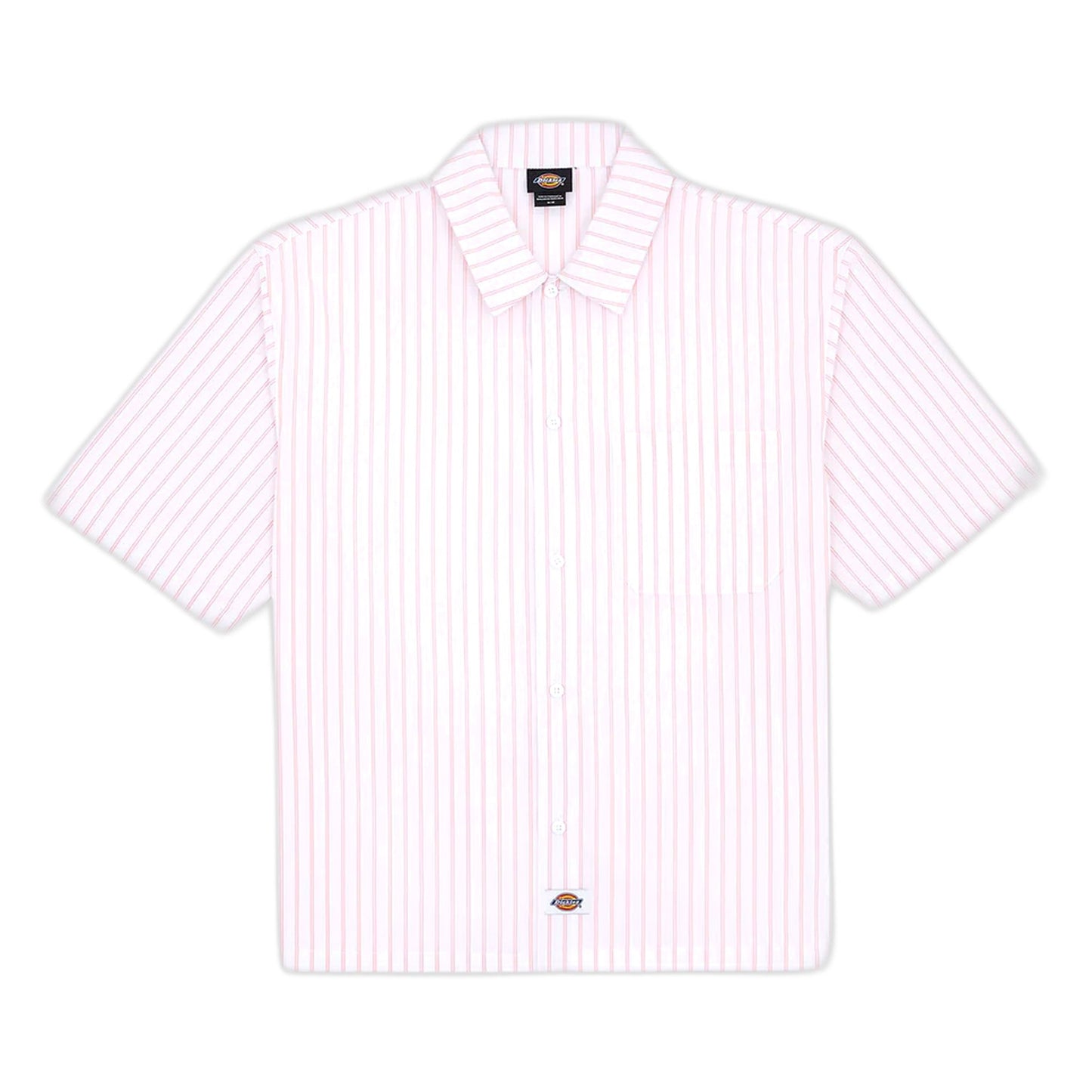 Camicia Dickies Venedocia Stripe Shirt SS - White-Francis Concept