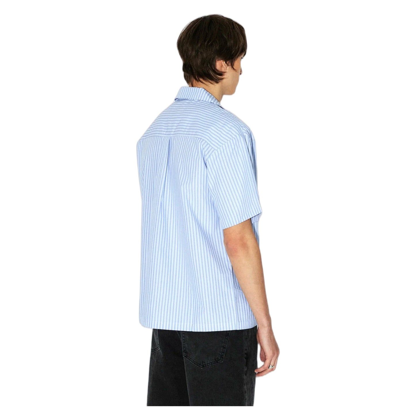 Camicia Dr Denim Mile Shirt - Lt Blue Stripe Mono-Francis Concept