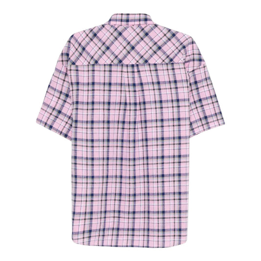Camicia Dropped Man Amish Cotton Linen Check - Washed Rose - Camicie di Amish | Francis Concept