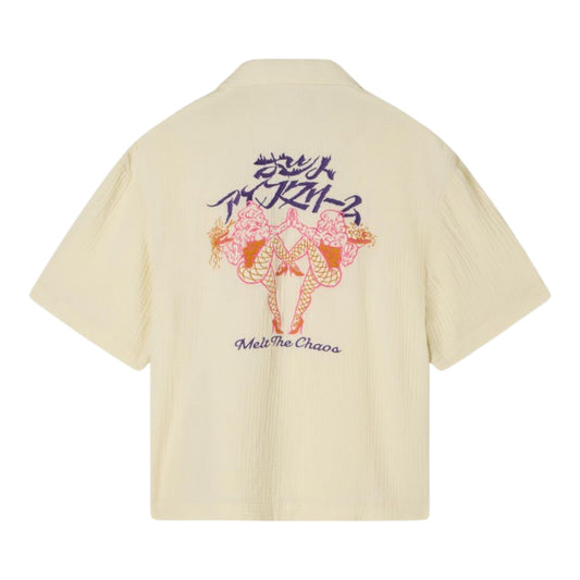 Camicia Edwin Melt The Chaos Shirt SS - Cream - Camicie di Edwin | Francis Concept