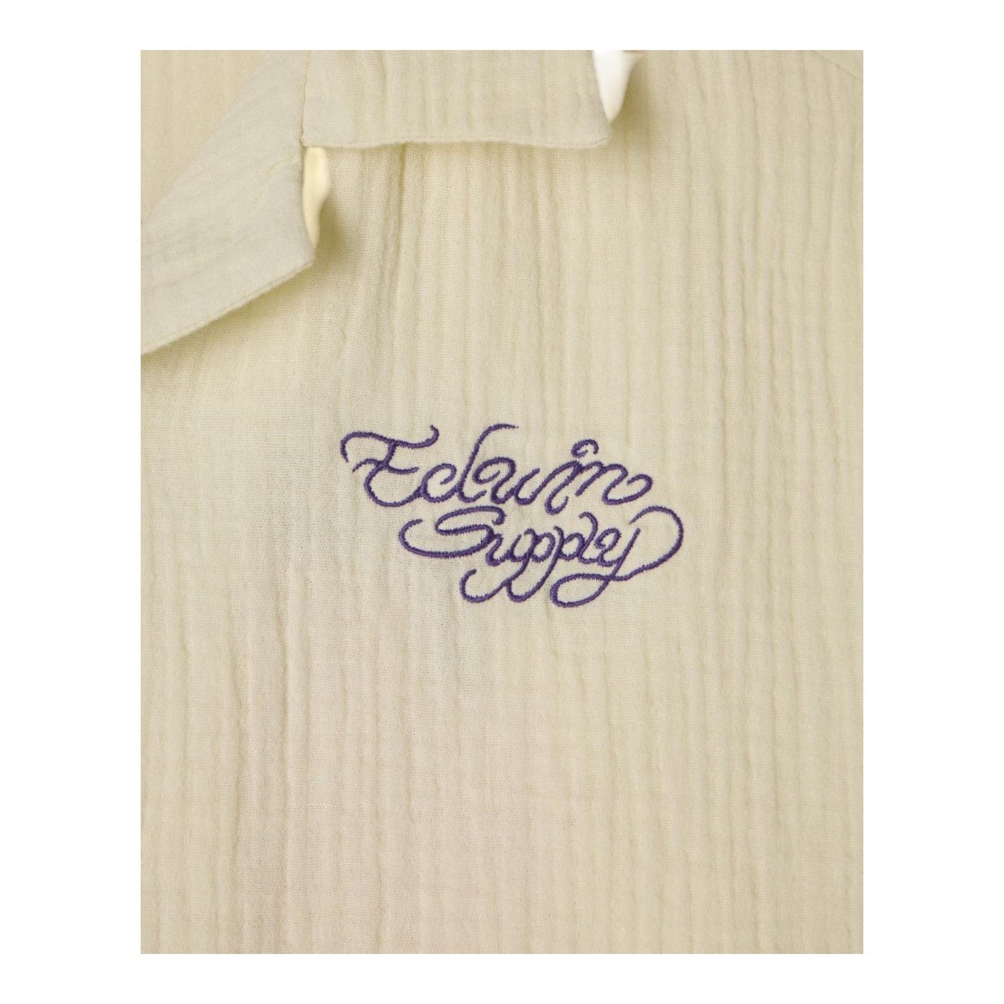 Camicia Edwin Melt The Chaos Shirt SS - Cream - Camicie di Edwin | Francis Concept
