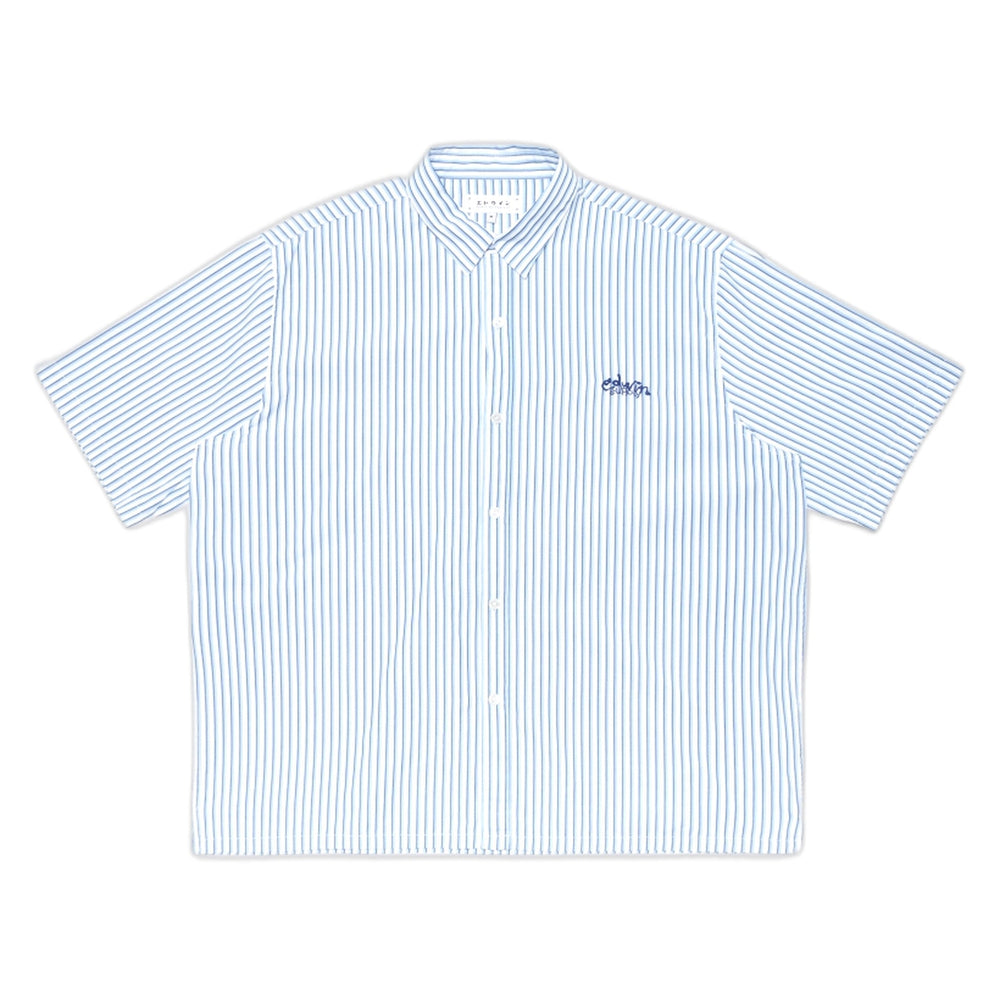 Camicia Edwin Toledo Shirt SS - White/Blue-Francis Concept