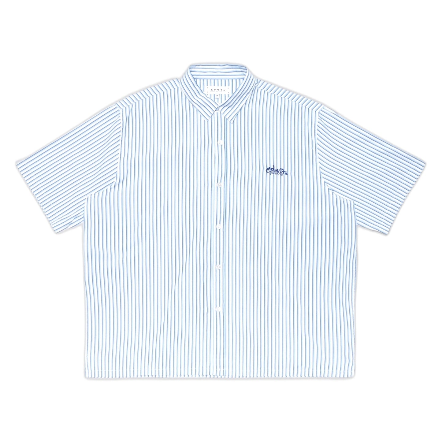 Camicia Edwin Toledo Shirt SS - White/Blue-Francis Concept
