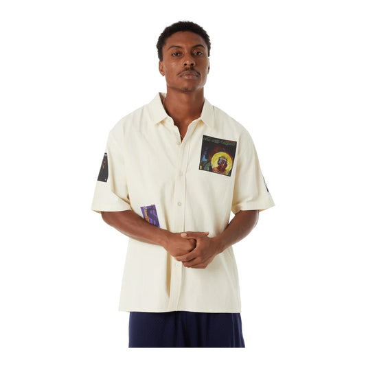 Camicia Huf Stax Patches Button Up - Natural - Camicie di HUF | Francis Concept