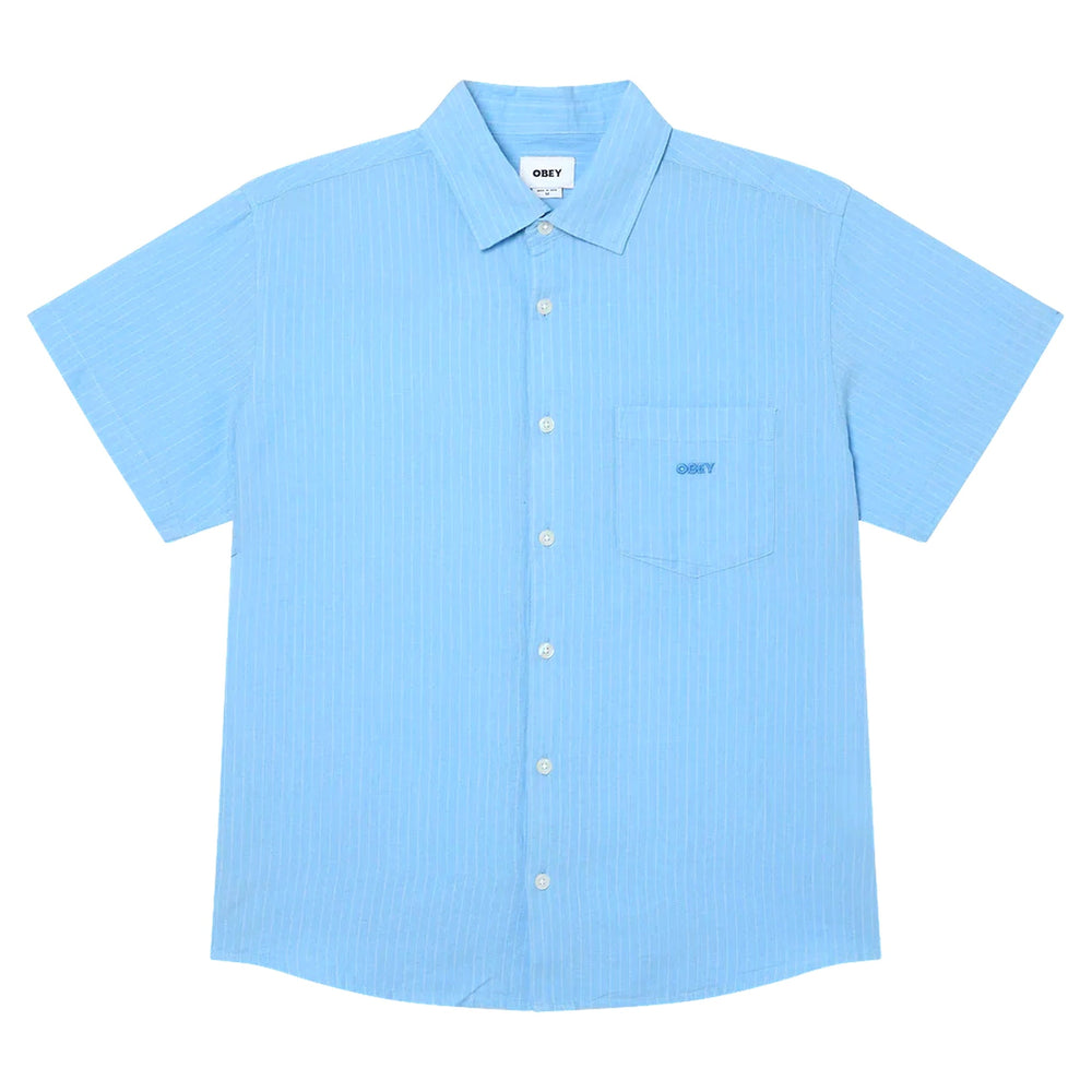 Camicia Obey Barry Woven - Sky Blue Multi-Francis Concept