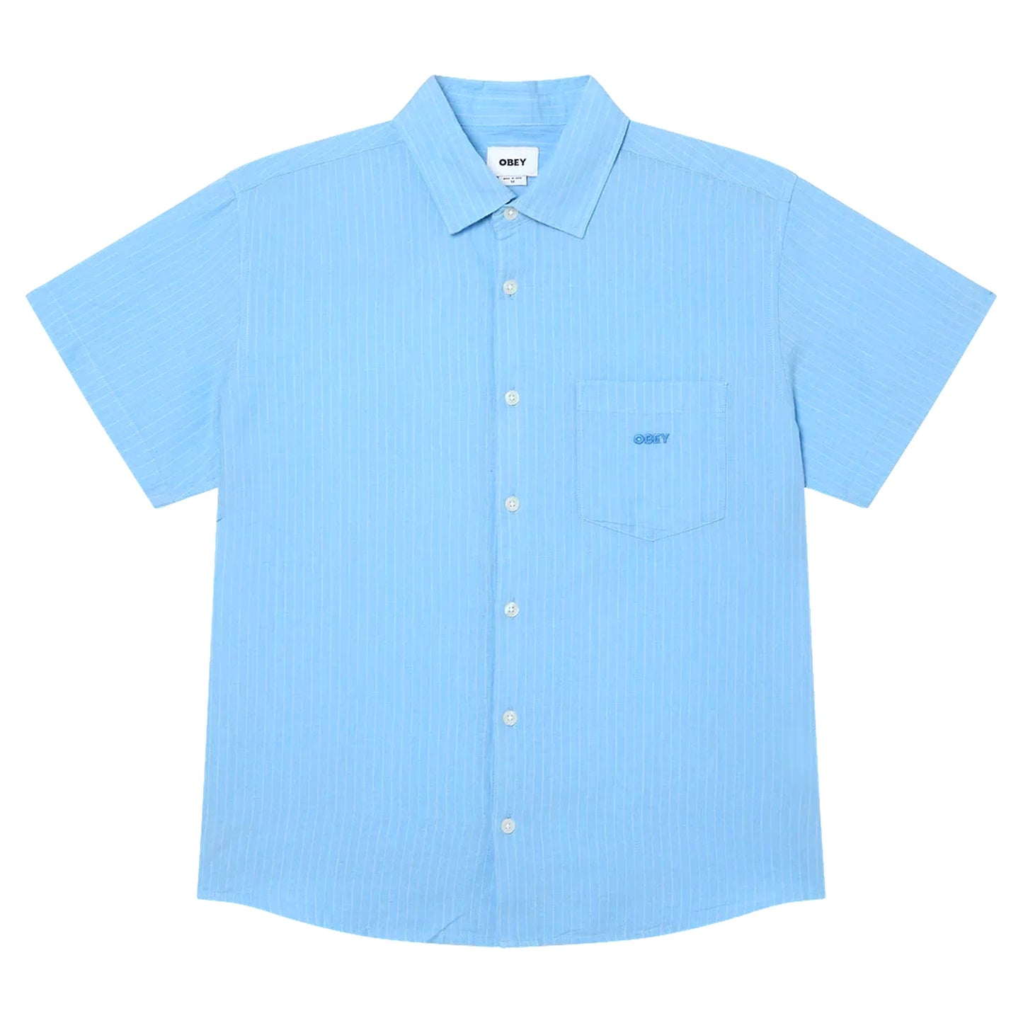 Camicia Obey Barry Woven - Sky Blue Multi-Francis Concept
