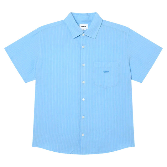 Camicia Obey Barry Woven - Sky Blue Multi-Francis Concept