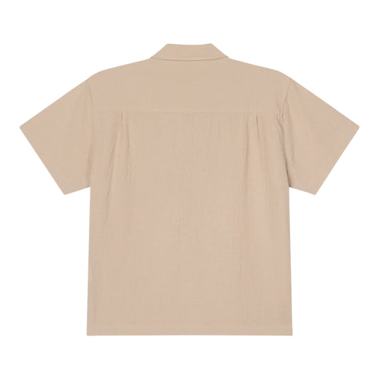 Camicia Obey Curtis Woven SS - Natural - Camicie di Obey | Francis Concept
