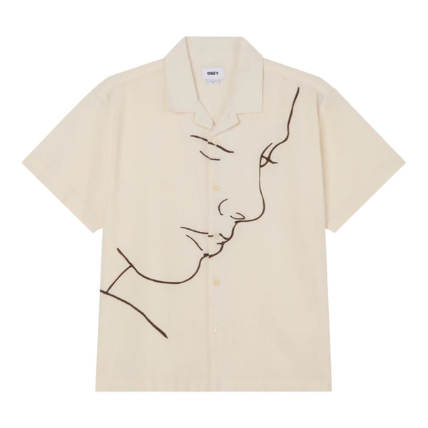Camicia Obey Frances Woven SS - Unbleached Multi - Camicie di Obey | Francis Concept