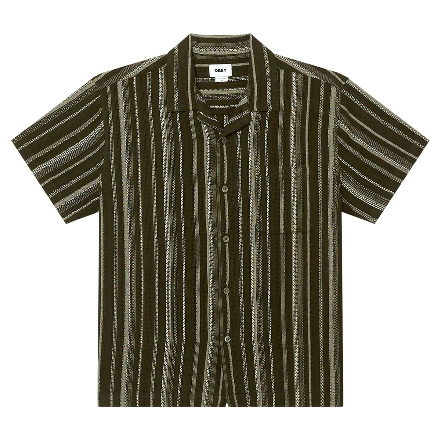 Camicia Obey Hugh Woven - Dark Sage Multi-Francis Concept