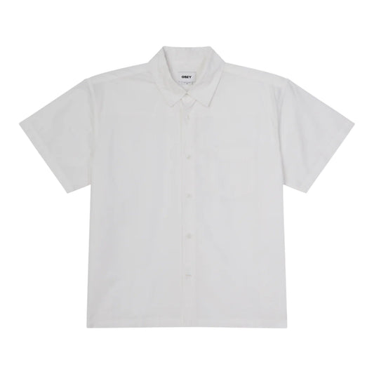 Camicia Obey Wire Woven SS - White - Camicie di Obey | Francis Concept