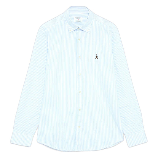 Camicia Roy Roger's Shirt John Oxford Stripe - White / Sky