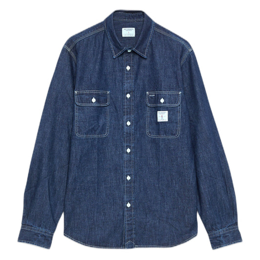 Camicia Roy Roger's Utility Shirt Denim - Denim Dark Stone