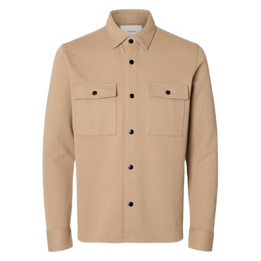 Camicia Selected Homme Jackie Sweat Jacket - Marrone-Francis Concept
