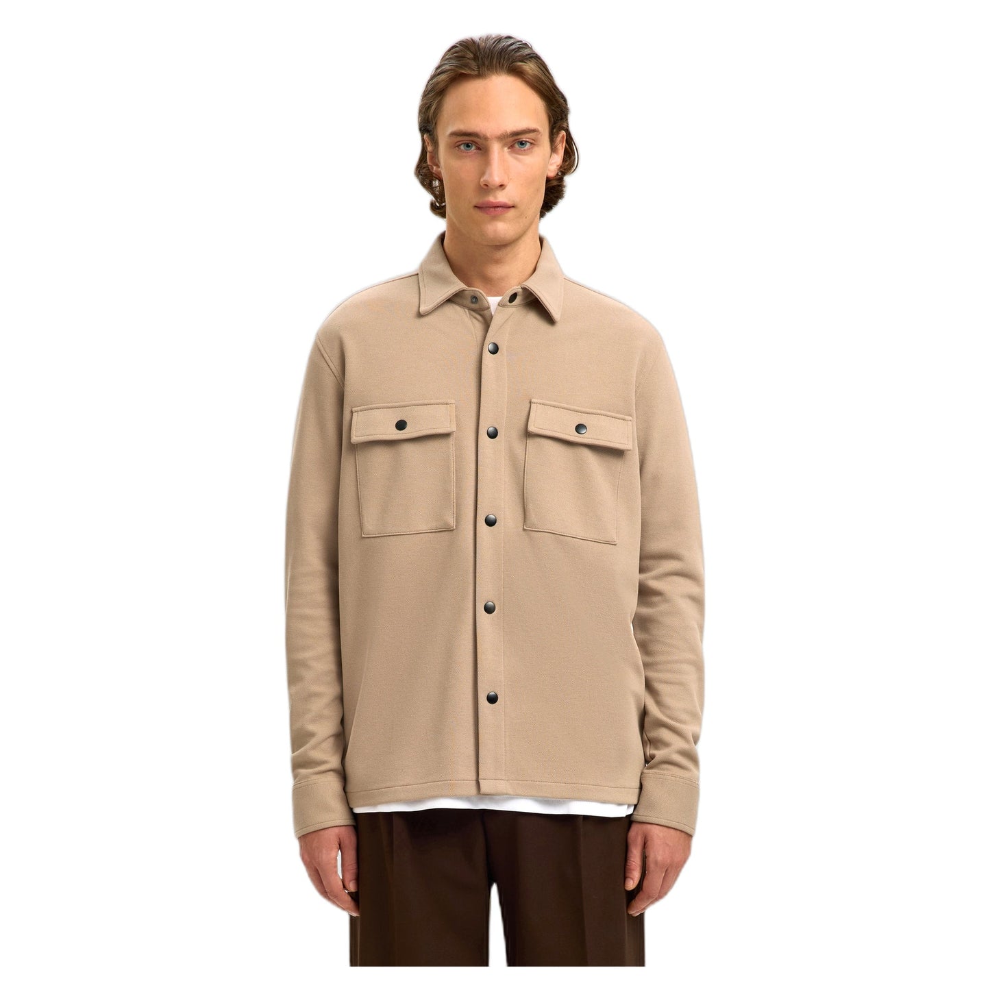Camicia Selected Homme Jackie Sweat Jacket - Marrone-Francis Concept