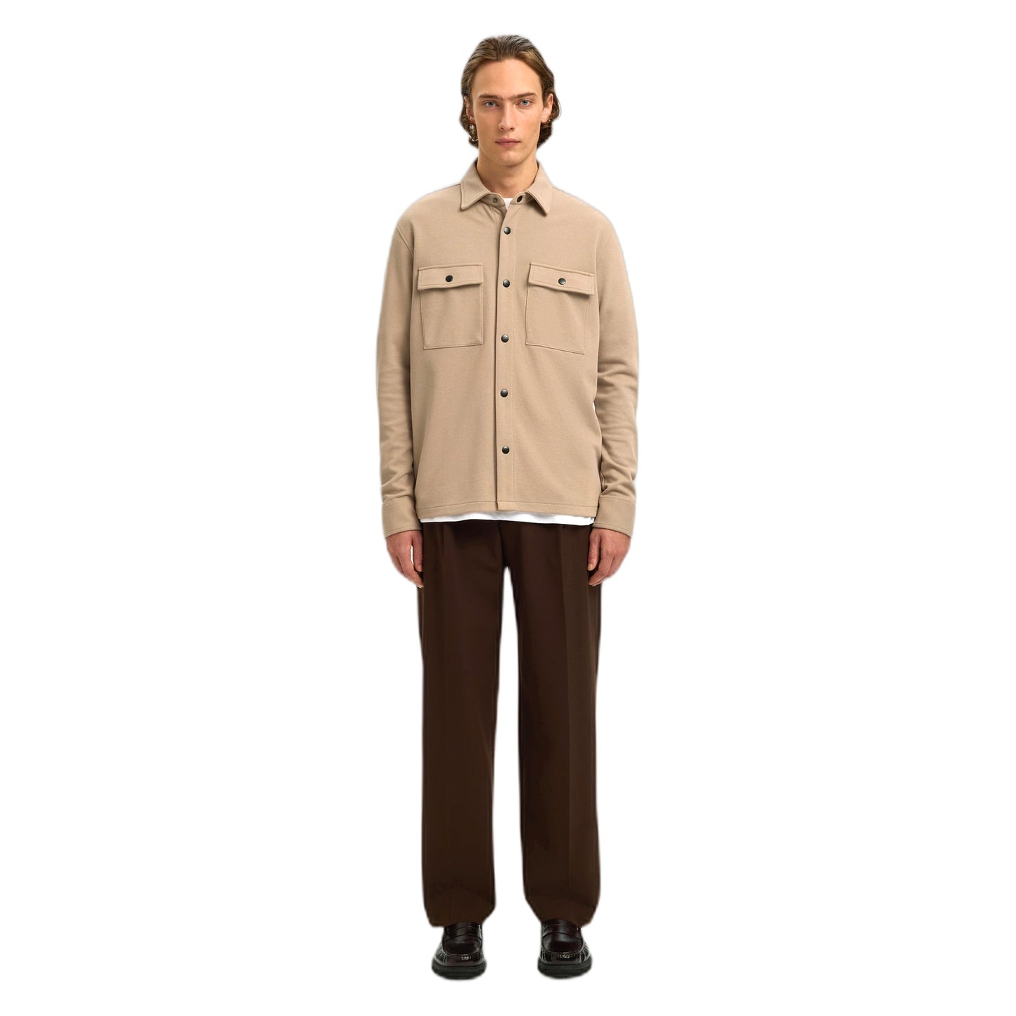 Camicia Selected Homme Jackie Sweat Jacket - Marrone-Francis Concept