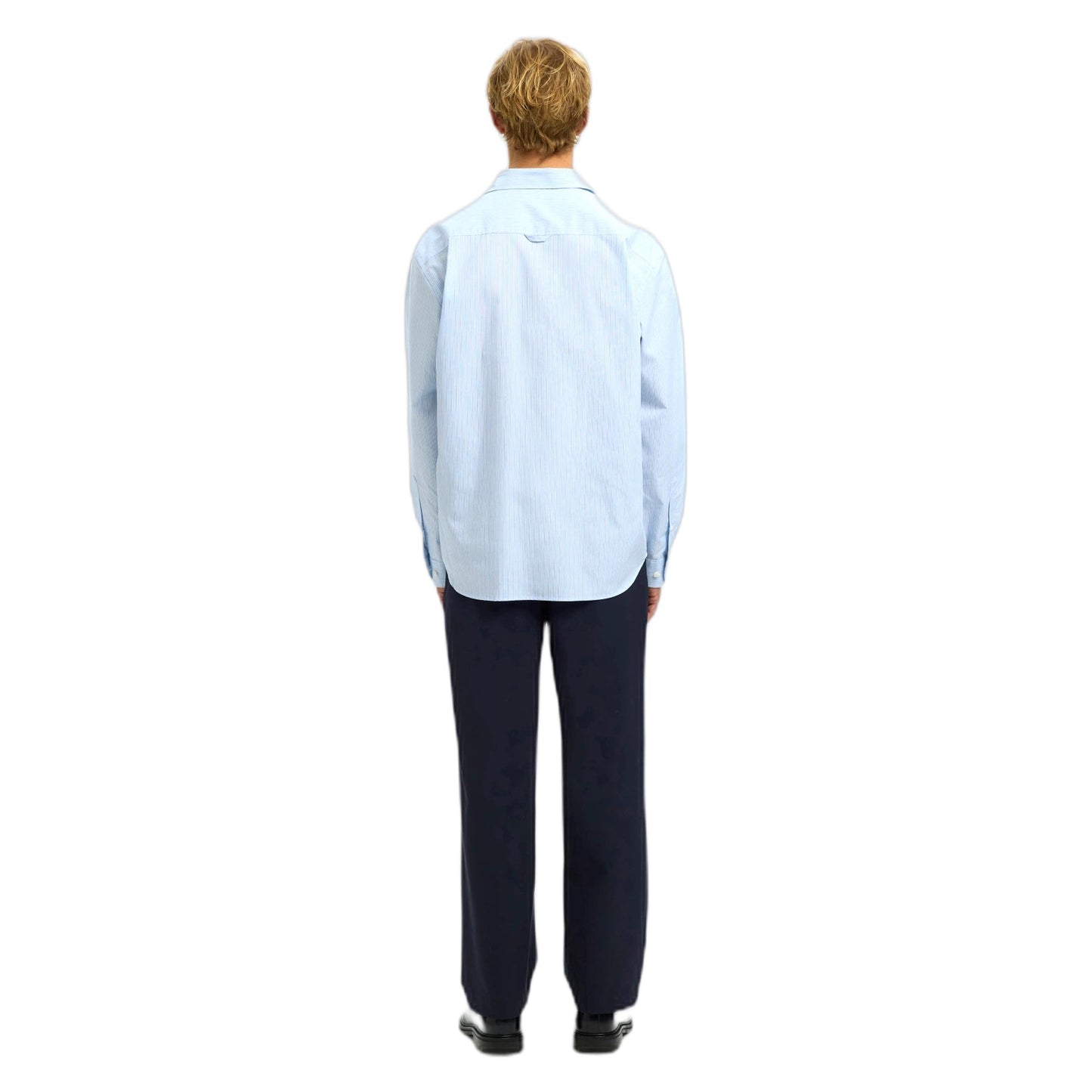 Camicia Selected Homme Relax Ben Stripe LS Shirt - Blue-Francis Concept