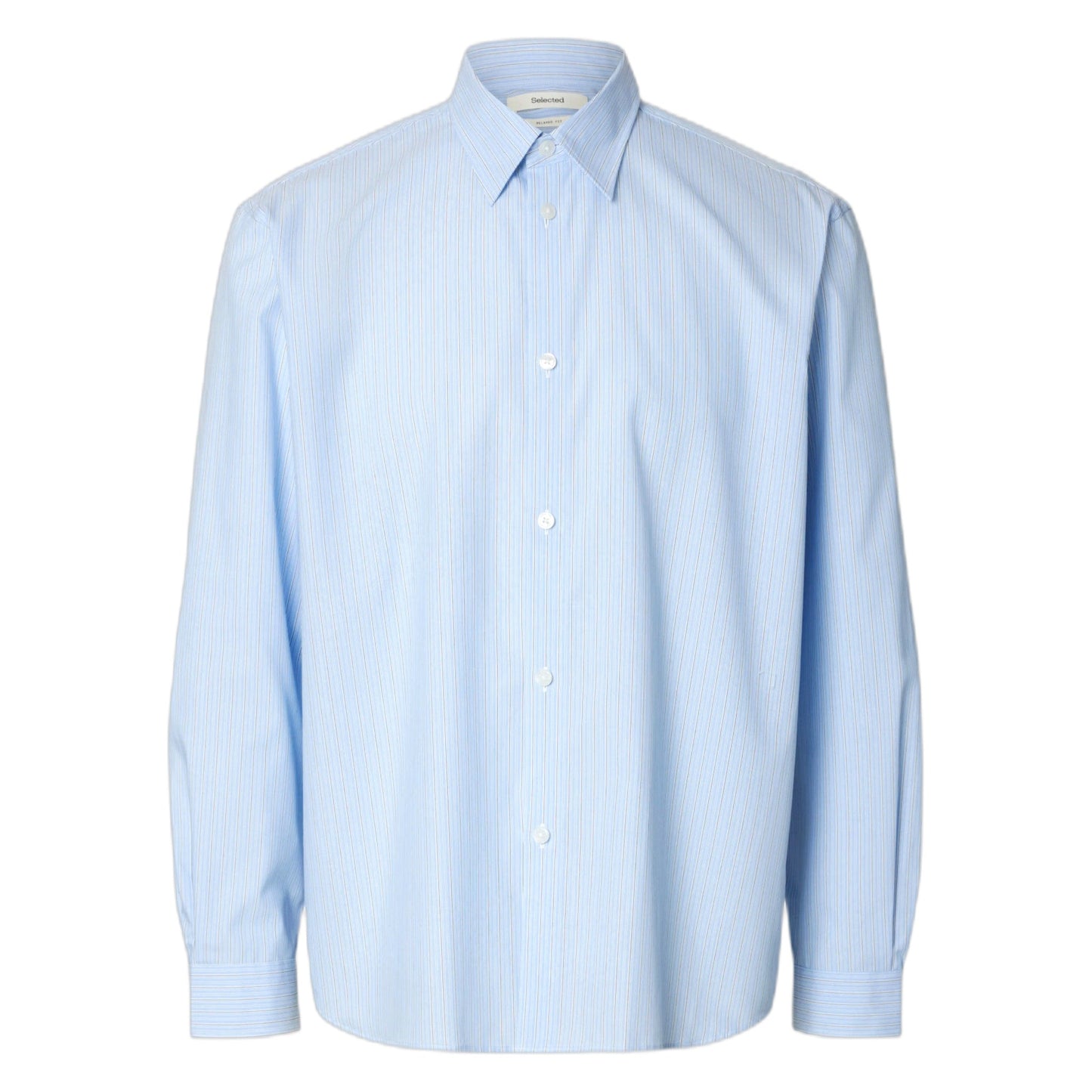 Camicia Selected Homme Relax Ben Stripe LS Shirt - Blue-Francis Concept
