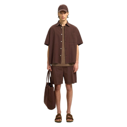 Camicia Selected Homme Relaxed Stuart Seersucker SS Shirt - Bracken