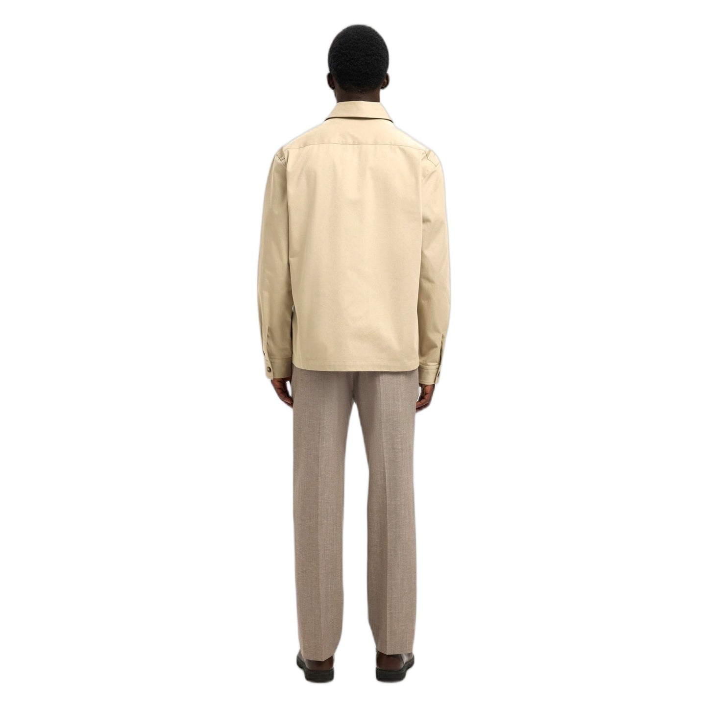 Camicia Selected Homme Tate Heavy Twill Overshirt Ls - Beige - Camicie di Selected Homme | Francis Concept