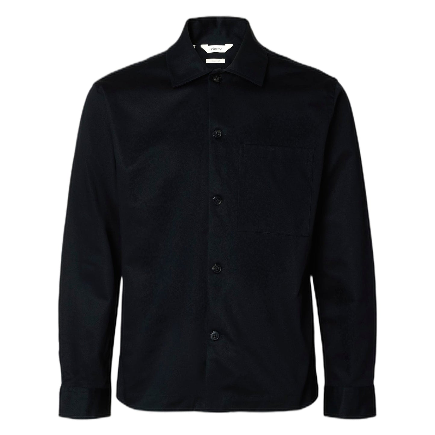 Camicia Selected Homme Tate Heavy Twill Overshirt - Nero - Camicie di Selected Homme | Francis Concept