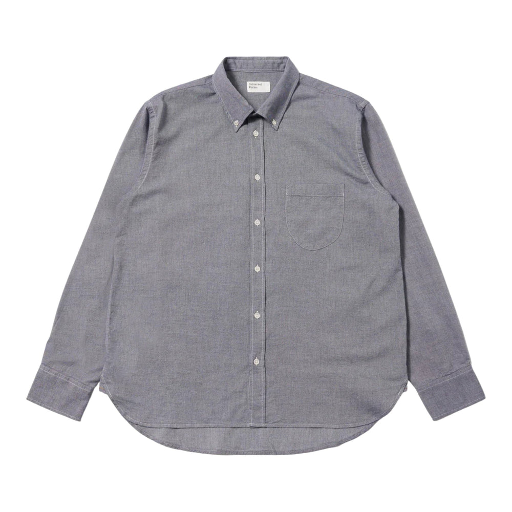 Camicia Universal Works Lazy Day Shirt Neptune Cotton - Navy - Camicie di Universal Works | Francis Concept