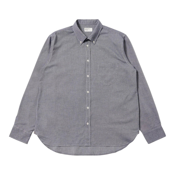 Camicia Universal Works Lazy Day Shirt Neptune Cotton - Navy - Camicie di Universal Works | Francis Concept