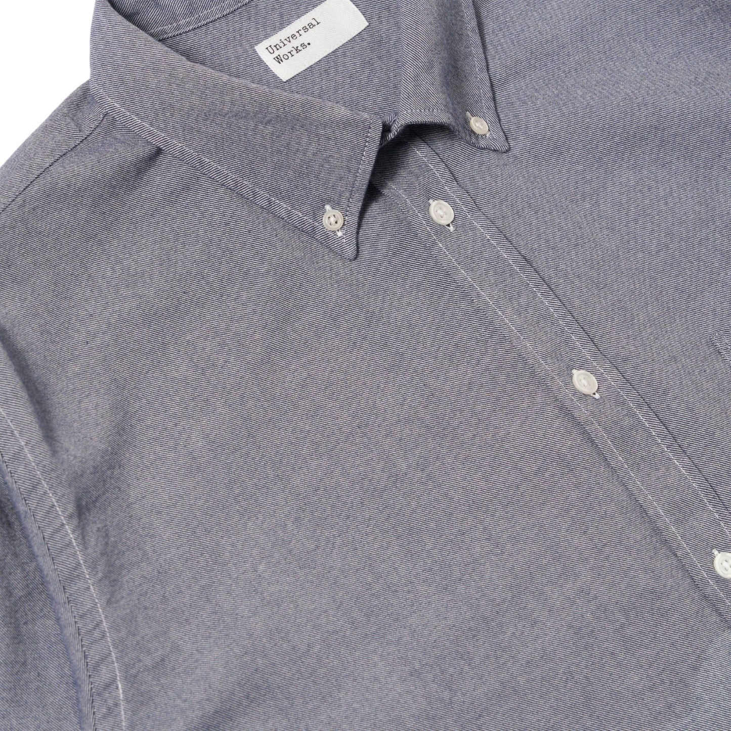 Camicia Universal Works Lazy Day Shirt Neptune Cotton - Navy - Camicie di Universal Works | Francis Concept