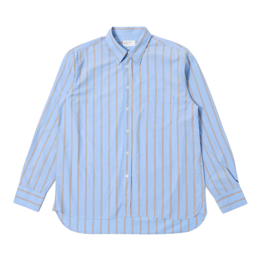 Camicia Universal Works Lazy Day Shirt Pop Stripe Four - Blue - Camicie di Universal Works | Francis Concept