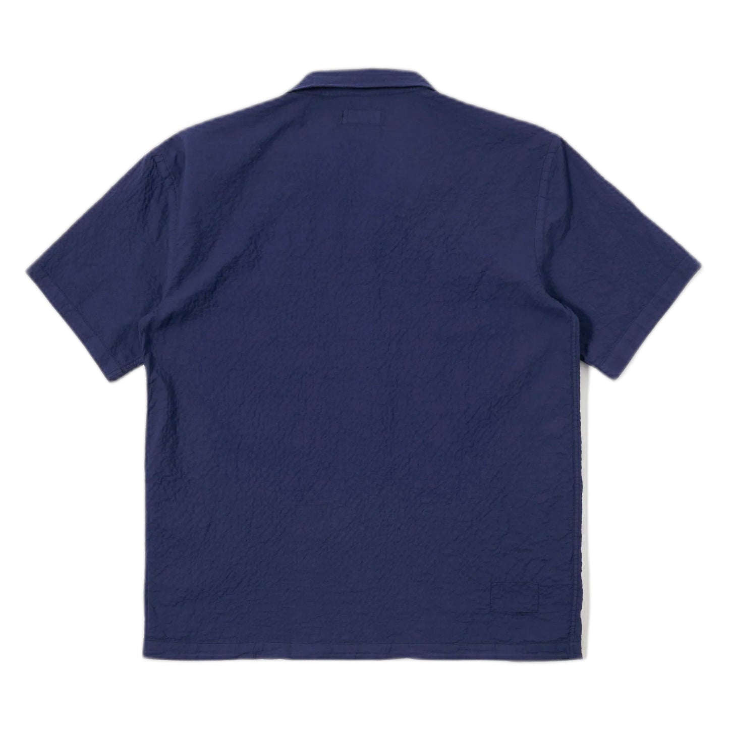 Camicia Universal Works Road Shirt Arten Seersucker - Navy