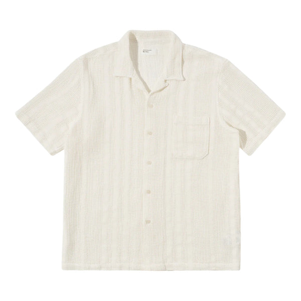 Camicia Universal Works Road Shirt - Ecru - Camicie di Universal Works | Francis Concept