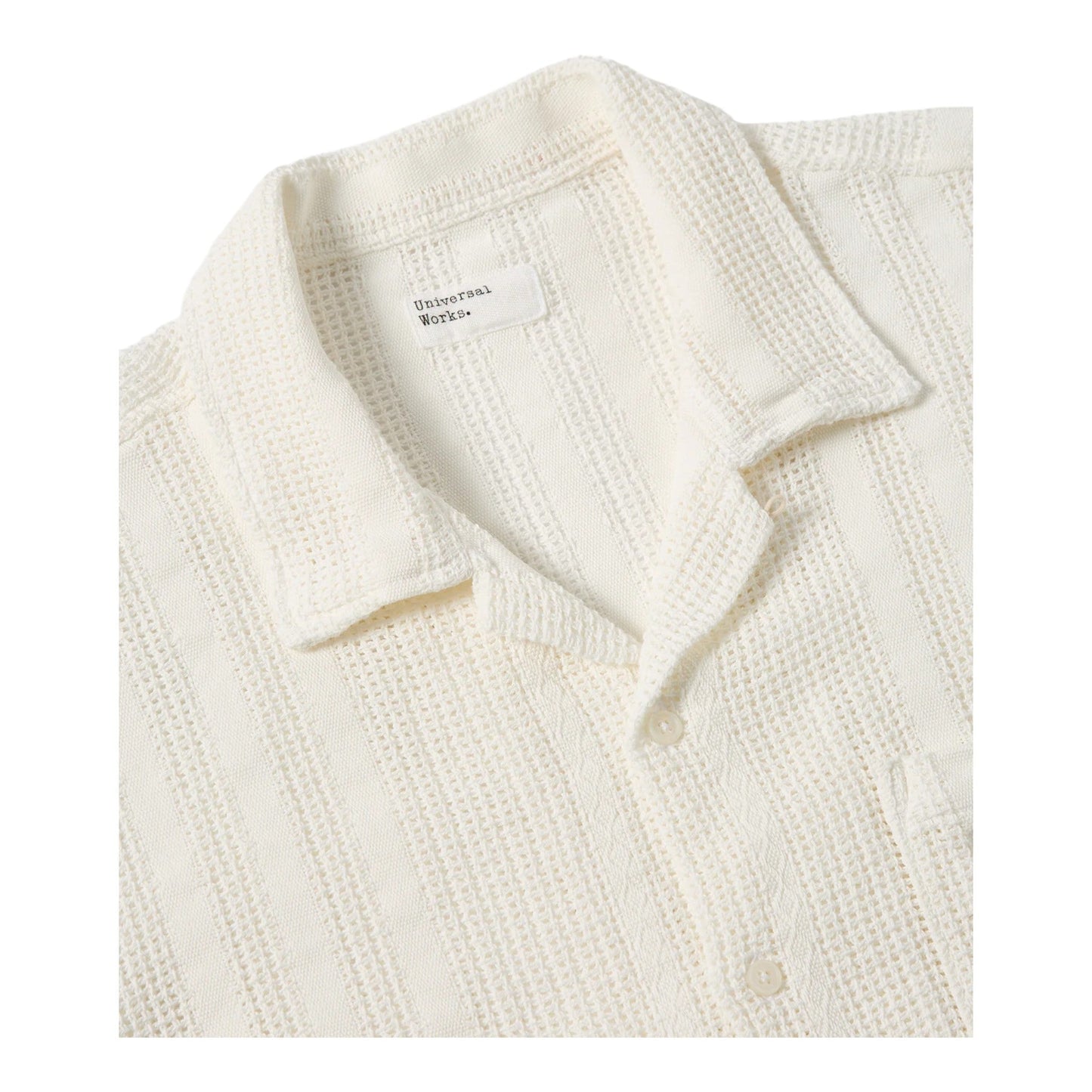 Camicia Universal Works Road Shirt - Ecru - Camicie di Universal Works | Francis Concept