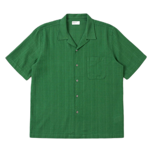 Camicia Universal Works Road Shirt Letts Cotton - Green - Camicie di Universal Works | Francis Concept