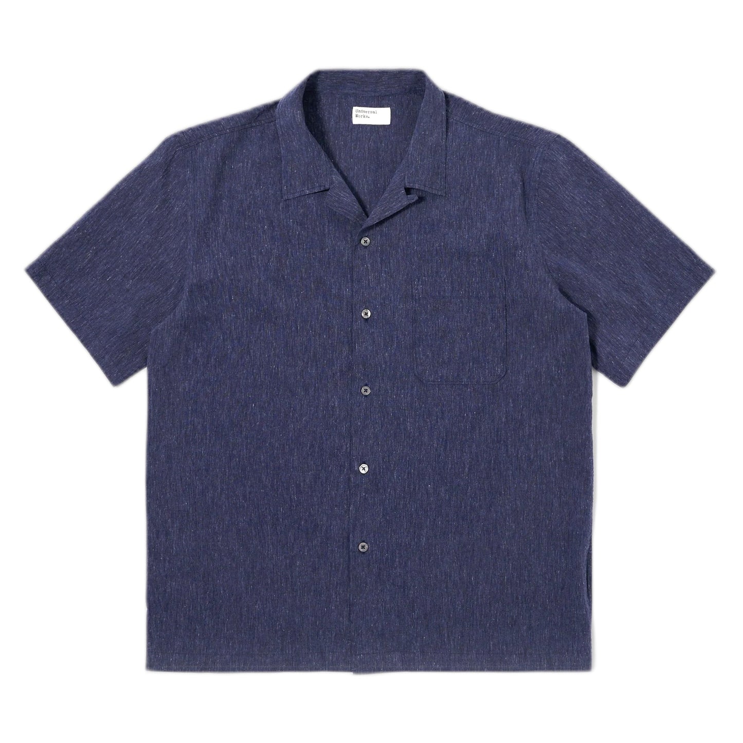 Camicia Universal Works Road Shirt Sido Linen Mix - Navy