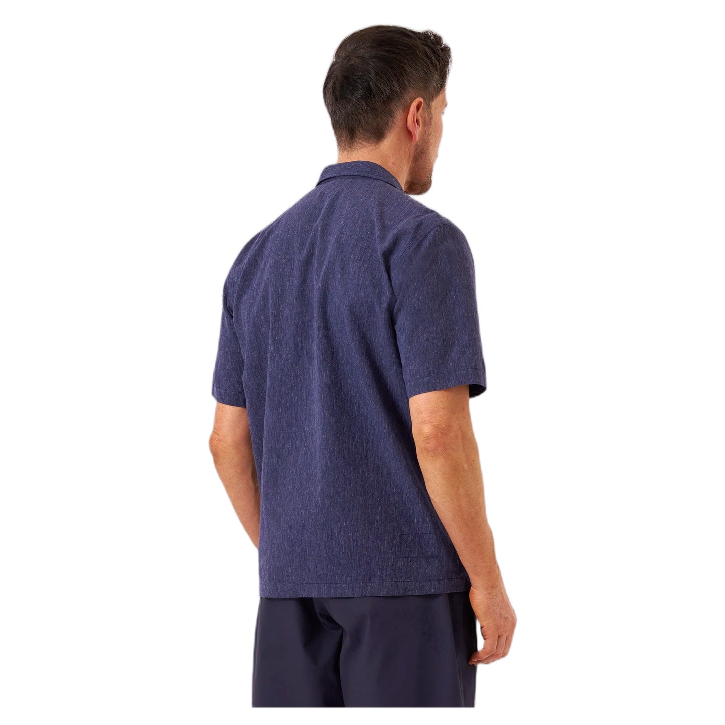 Camicia Universal Works Road Shirt Sido Linen Mix - Navy