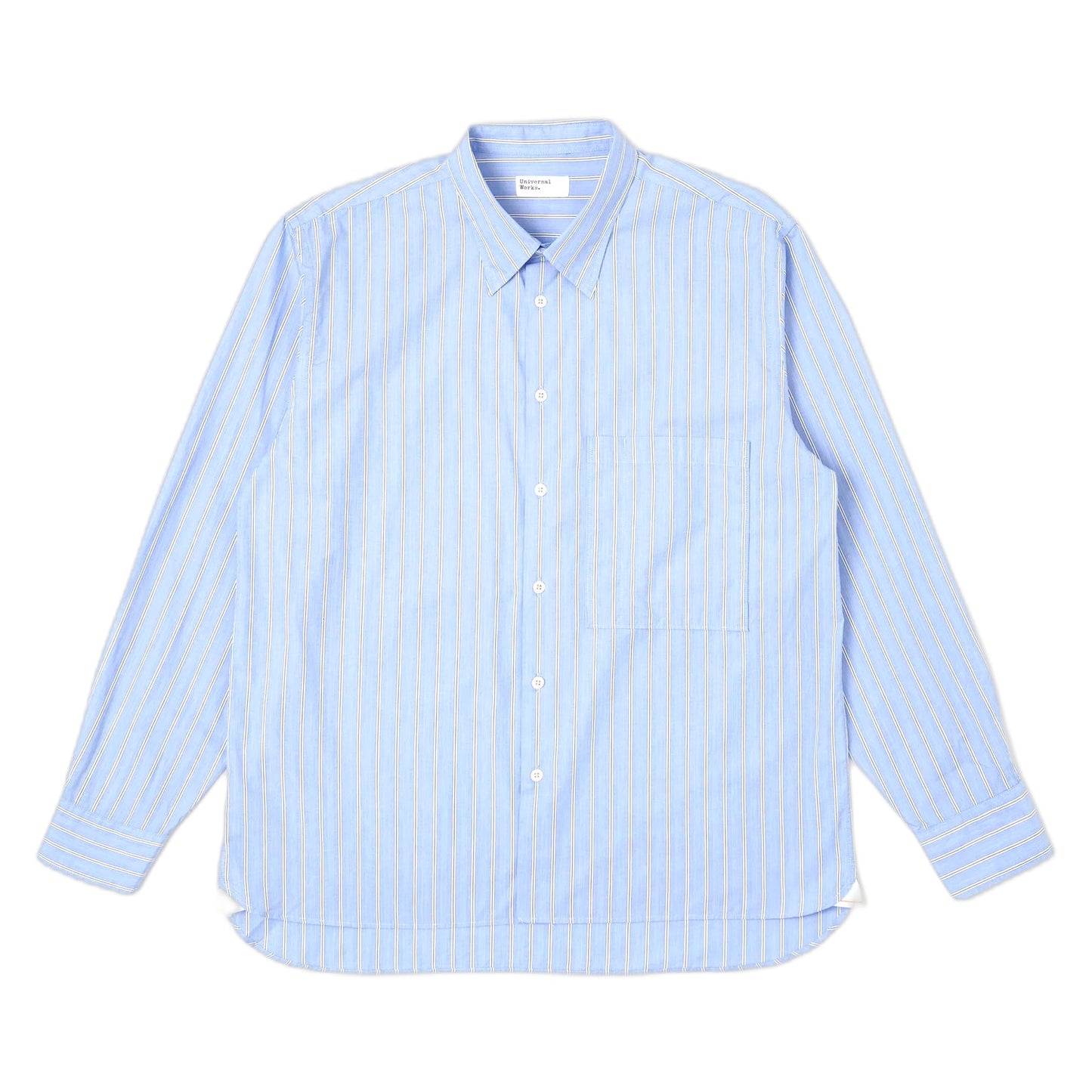 Camicia Universal Works Square Pocket Shirt Mc Stripe - Blue