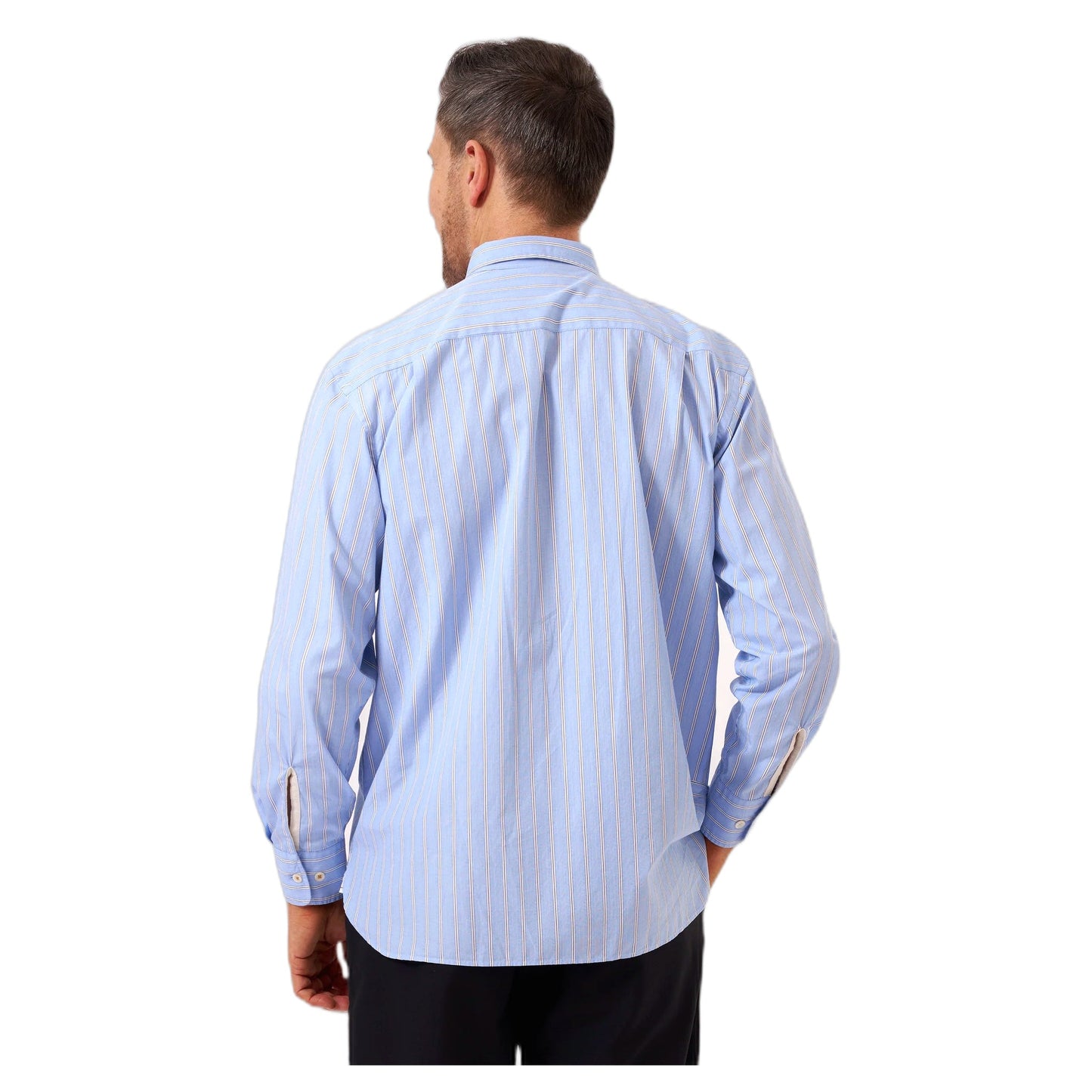 Camicia Universal Works Square Pocket Shirt Mc Stripe - Blue