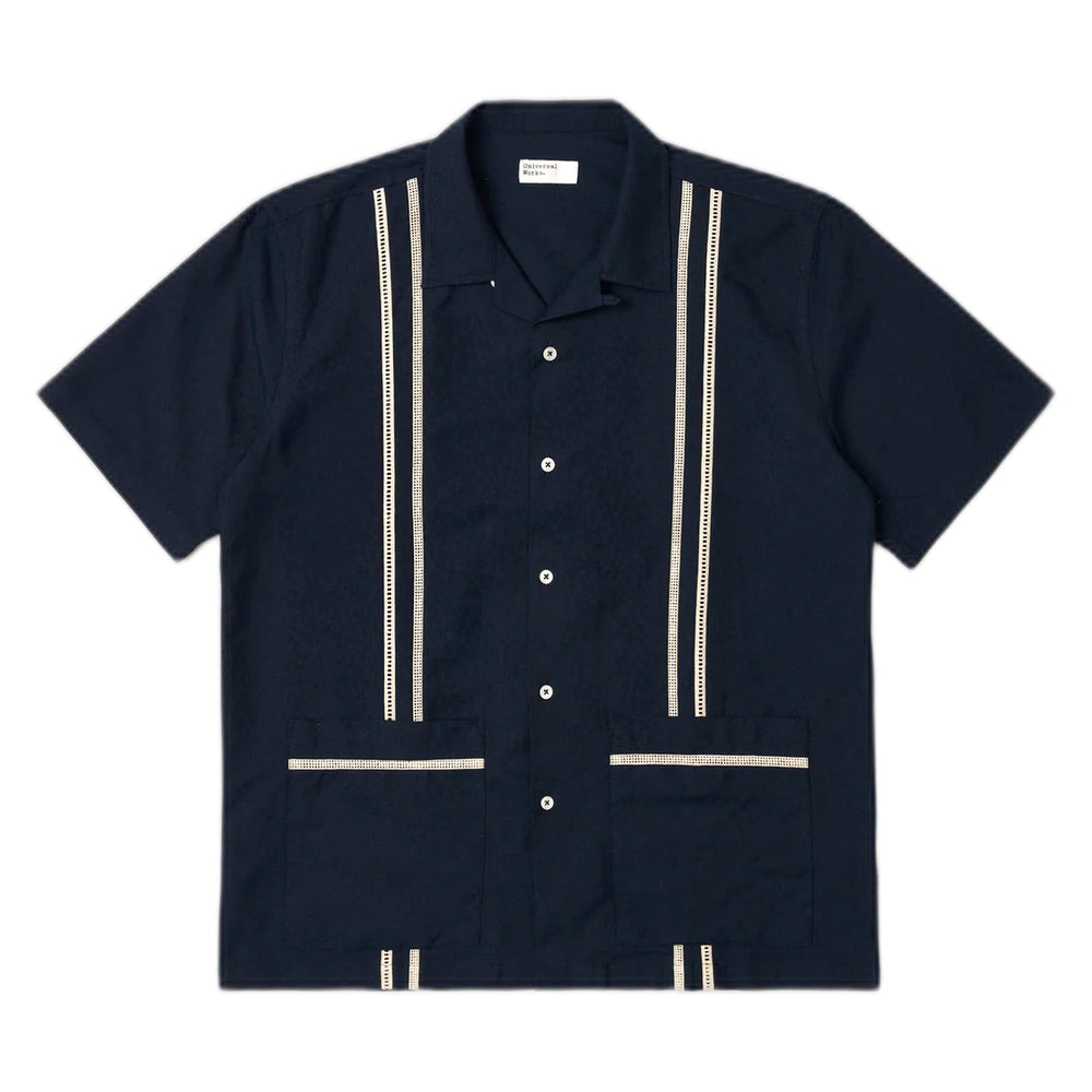 Camicia Universal Works Tropicana Shirt Classic Oxford - Navy