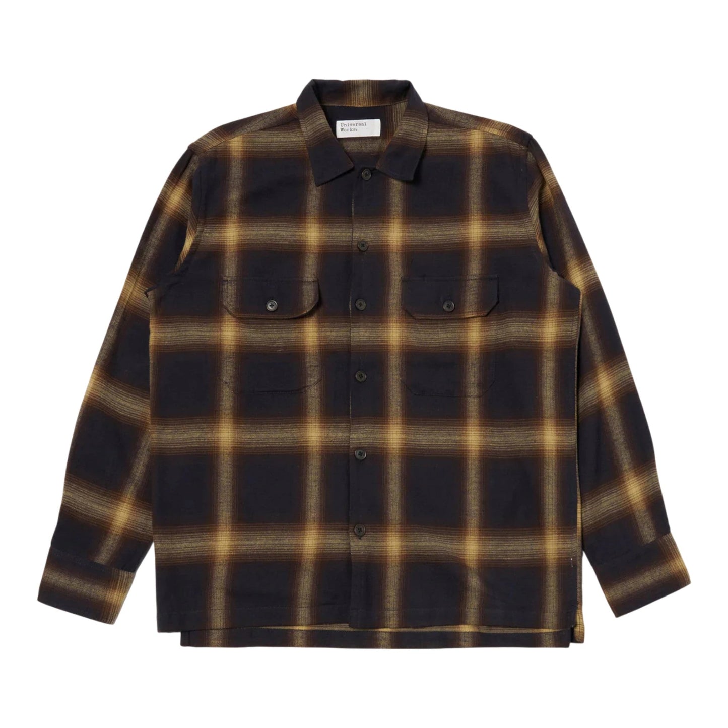 Camicia Universal Works Utility Shirt Canyon Check - Navy - Camicie di Universal Works | Francis Concept