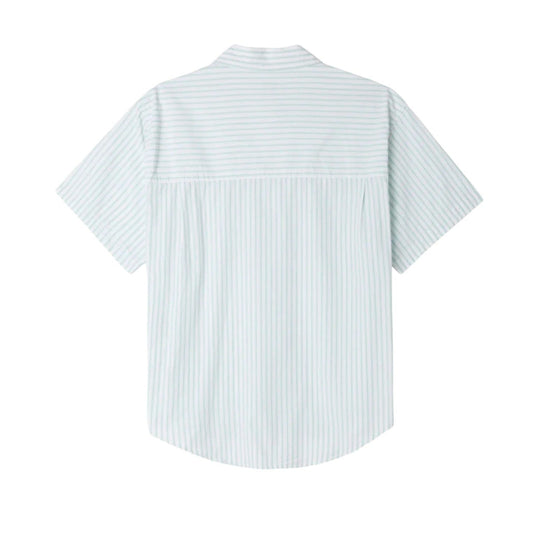 Camicia Uomo Obey Bigwig Stripe Woven Shirt - Verde - Camicie di Obey | Francis Concept