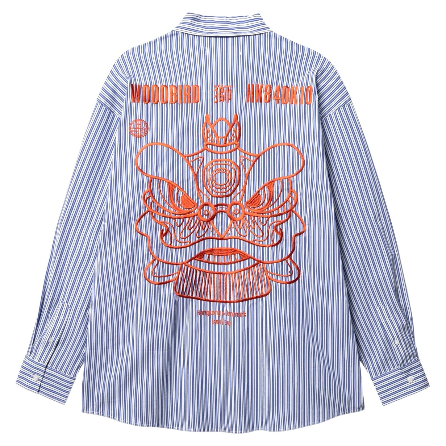 Camicia Woodbird WBBrooks Lion Shirt - Light Blue-Francis Concept