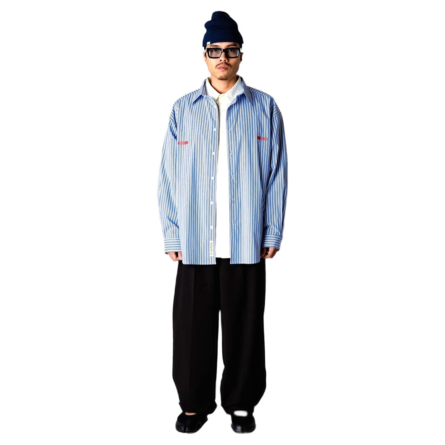 Camicia Woodbird WBBrooks Lion Shirt - Light Blue-Francis Concept