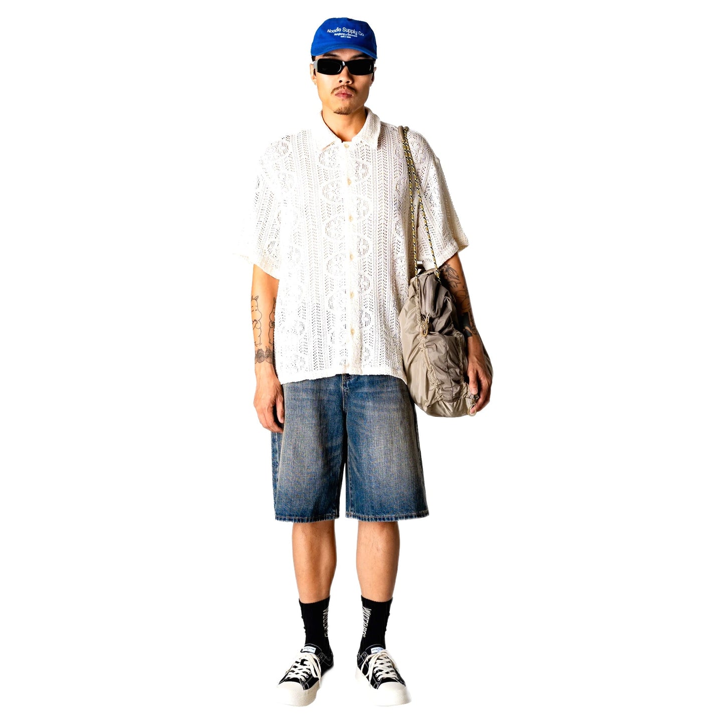 Camicia Woodbird WBWang Knit Shirt - Off White-Francis Concept