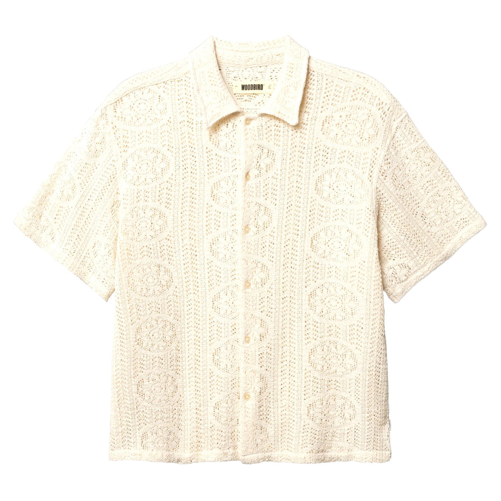 Camicia Woodbird WBWang Knit Shirt - Off White-Francis Concept