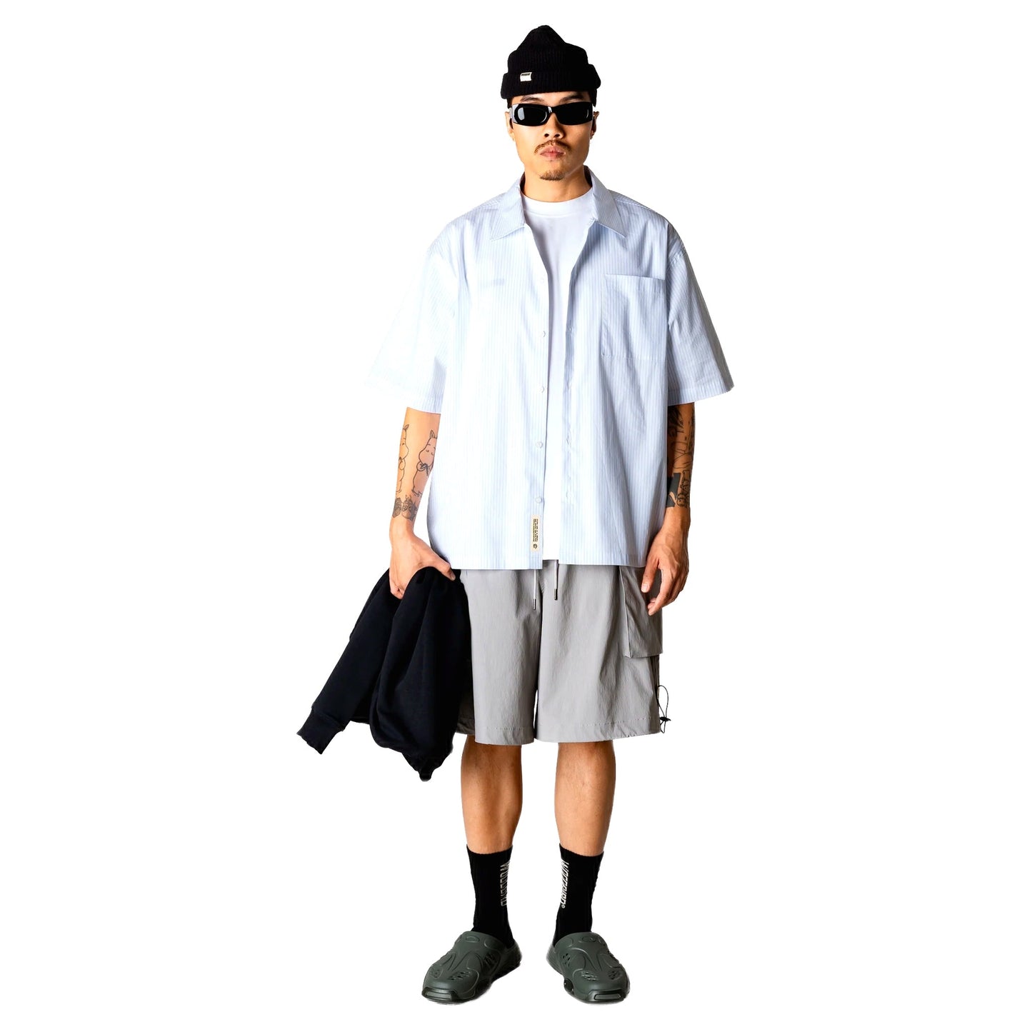 Camicia Woodbird WBWang Wok Shirt - Light Blue-Francis Concept