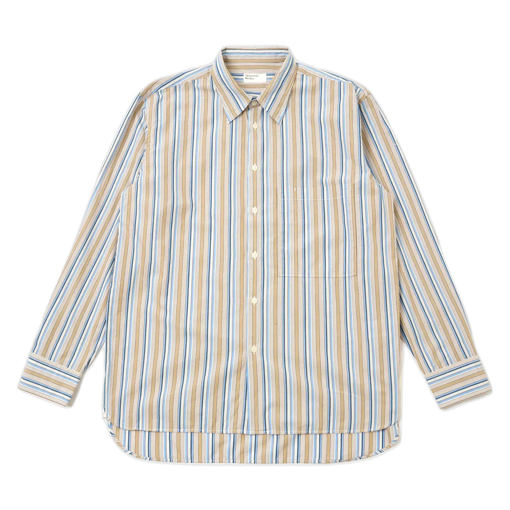 Camivcia Universal Works Square Pocket Shirt Pop Multi Stripe - Multi